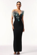 Victory Black Strapless Maxi Dress