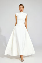 Geneviève Sculpted Minimalist Maxi Dress