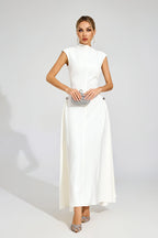 Geneviève Sculpted Minimalist Maxi Dress