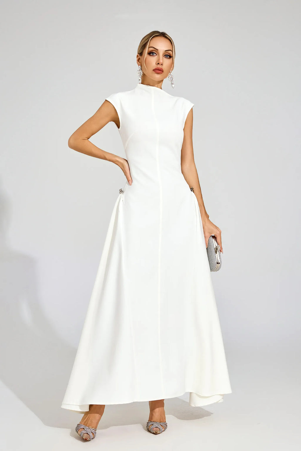 LLstyle Sculpted Minimalist Maxi Dress