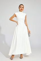 Geneviève Sculpted Minimalist Maxi Dress