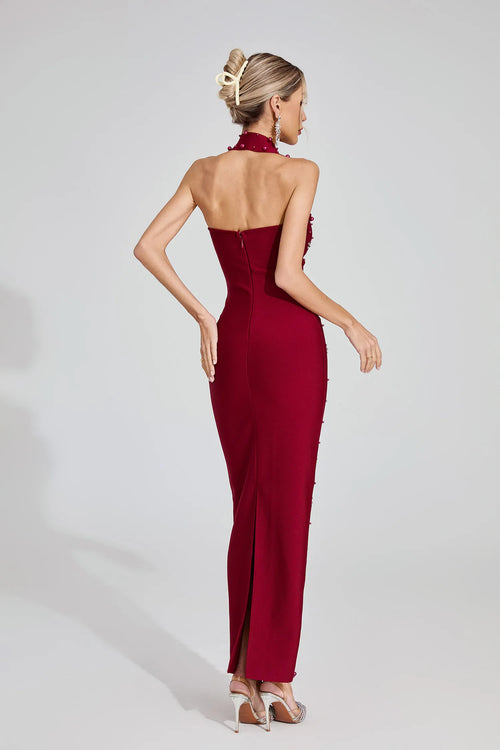LLstyle Embellished One-Shoulder Mermaid Gown