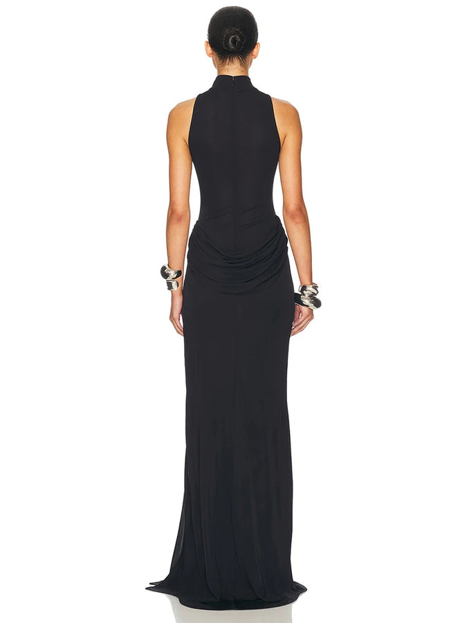 LLstyle Turtleneck Off-shoulder Sleeveless Dress