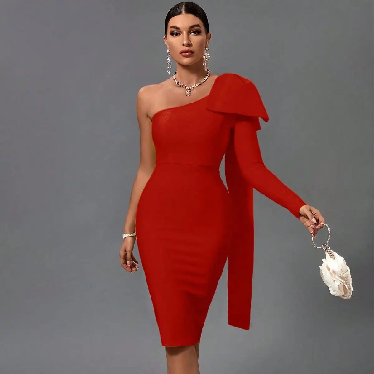 LLstyle One Shoulder Party Dress