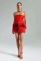 Vega Strapless Empire Mini Dress