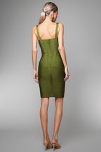 Ilona Olive Green Bodycon Bandage Dress