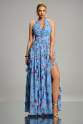 Crystal Floral Hem Mini Dress