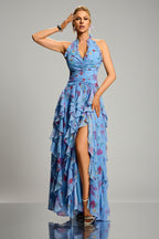 Crystal Floral Hem Mini Dress