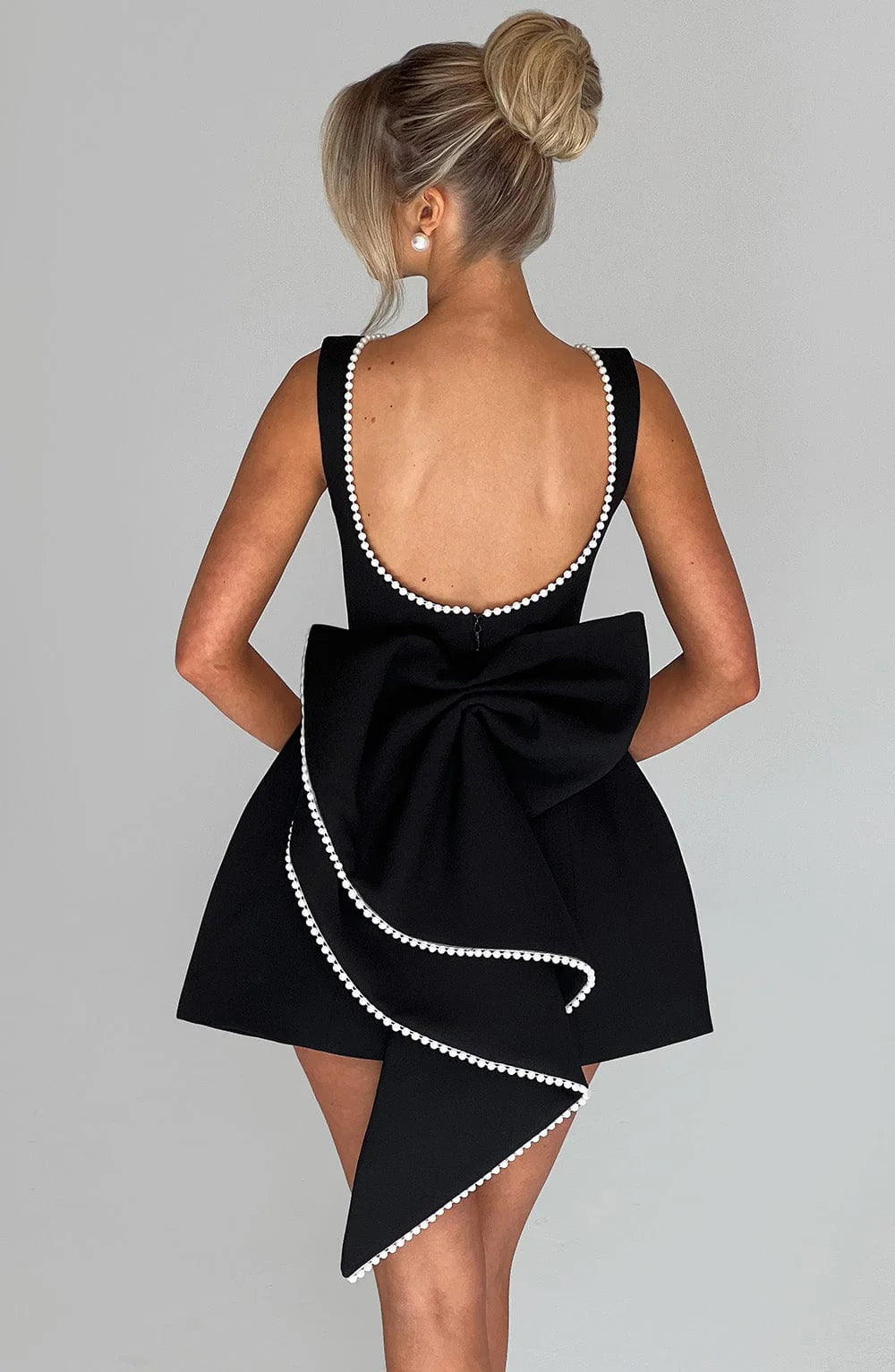 Jane Noir Pearl Mini Dress