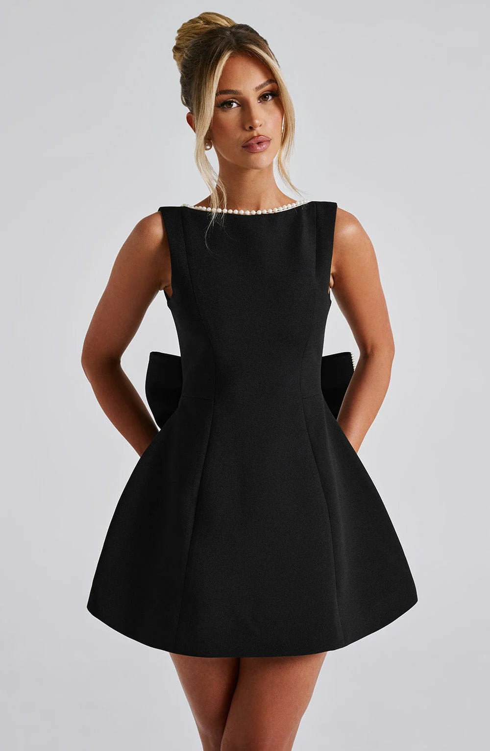 Jane Noir Pearl Mini Dress