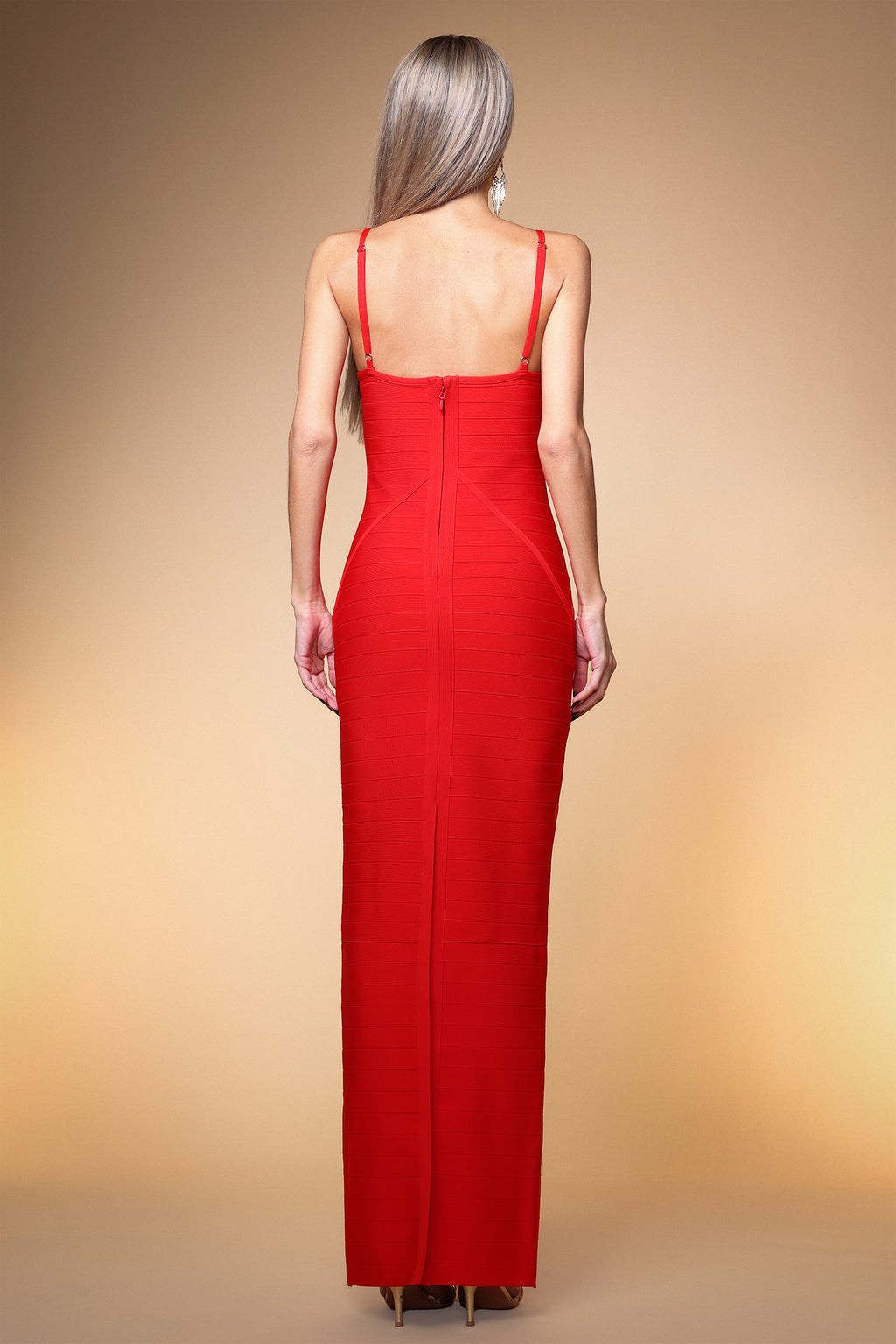 Jasmine Sleeveless Red Maxi Dress