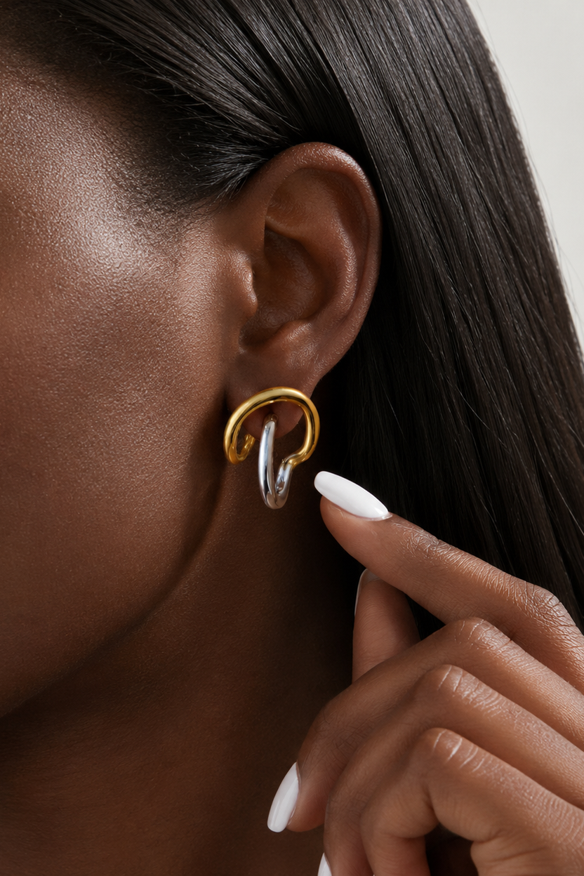 ARIA Double Hoop Earring