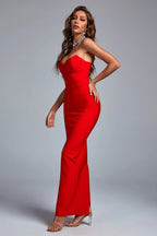 Scarlet Hourglass Gown Dress