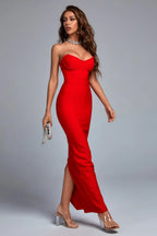 Scarlet Hourglass Gown Dress