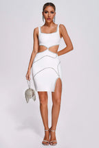 Isabelle Diamond Trim Cutout Bodycon Mini Dress