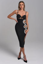 Elenae Black Pearl Mini Dress