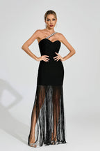 Giselle Strap Luxury Diamonds Dress