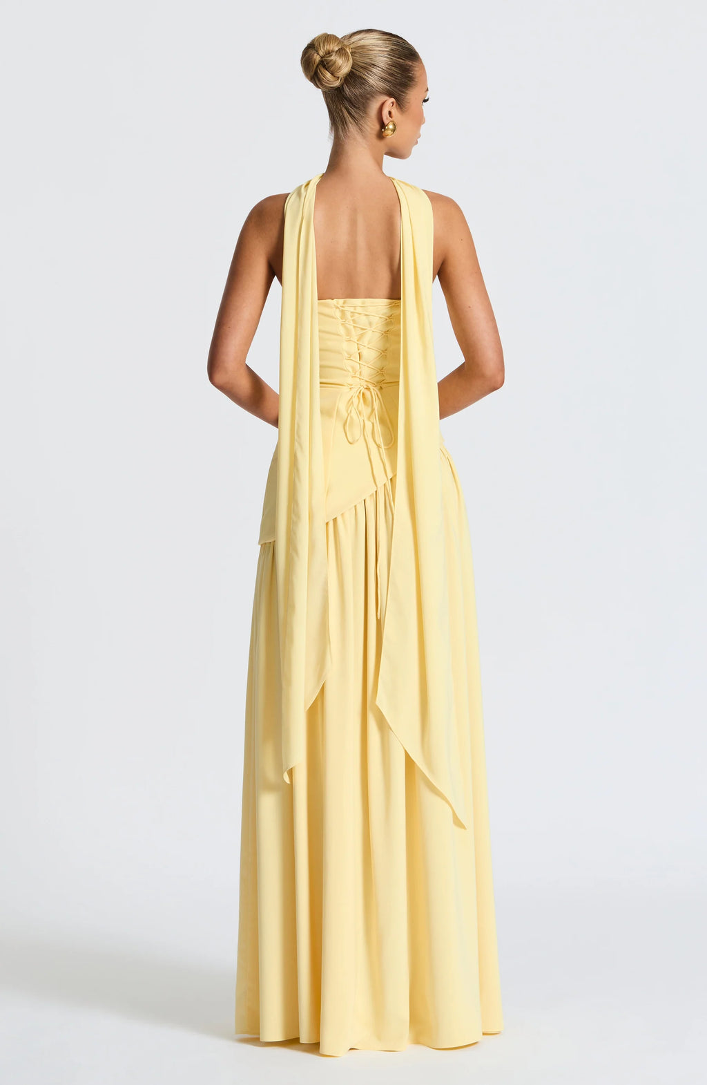 LLstyle Contrast Color Ribbon Party Dress