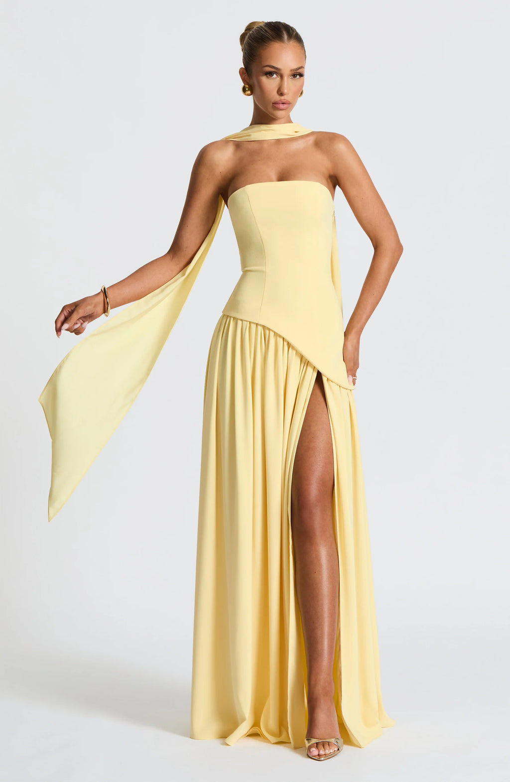 LLstyle Contrast Color Ribbon Party Dress
