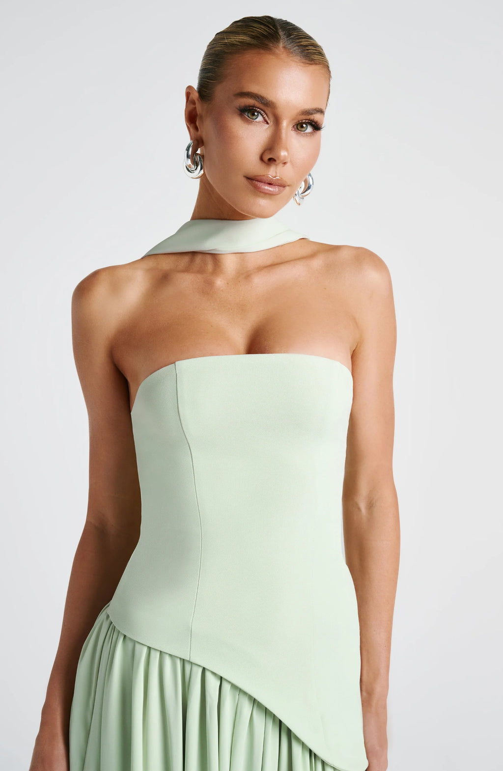 LLstyle Contrast Color Ribbons Cocktail Dress
