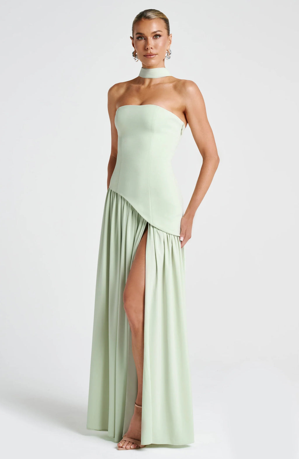 LLstyle Contrast Color Ribbons Cocktail Dress