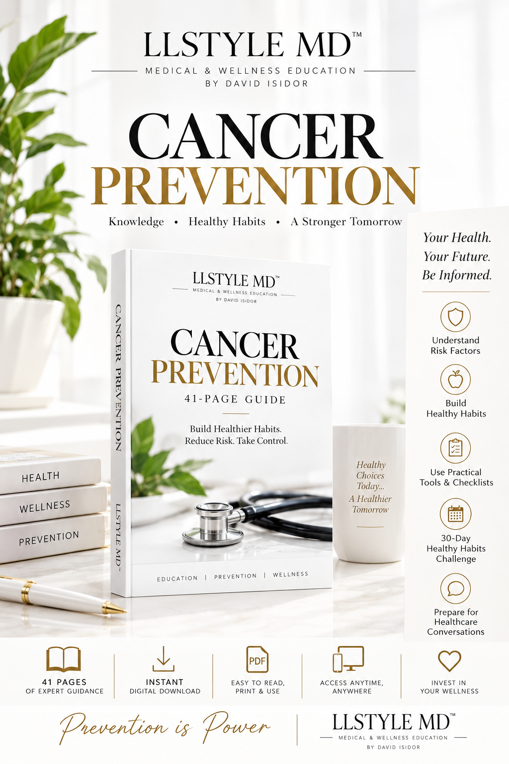 Cancer Prevention Guide | Cancer Risk Awareness, Healthy Habits & Prevention Planner | LLSTYLE MD™