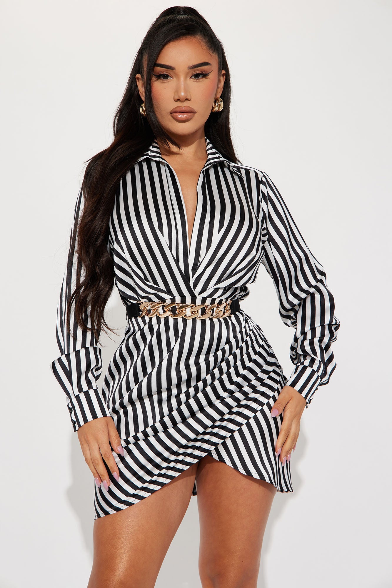 LLstyle Striped Mini Dress