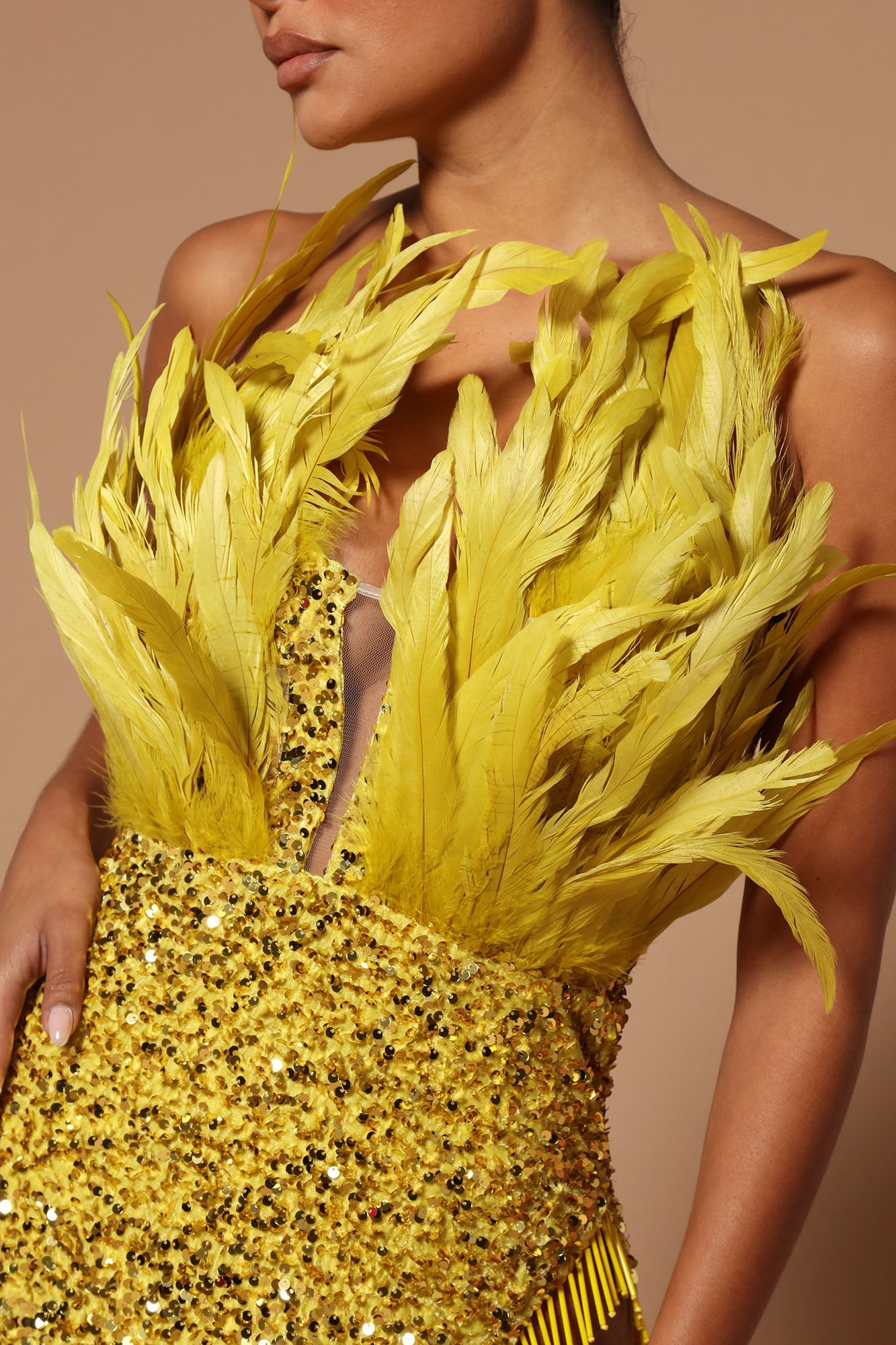 LLstyle Velvet Sequin Maxi Dress