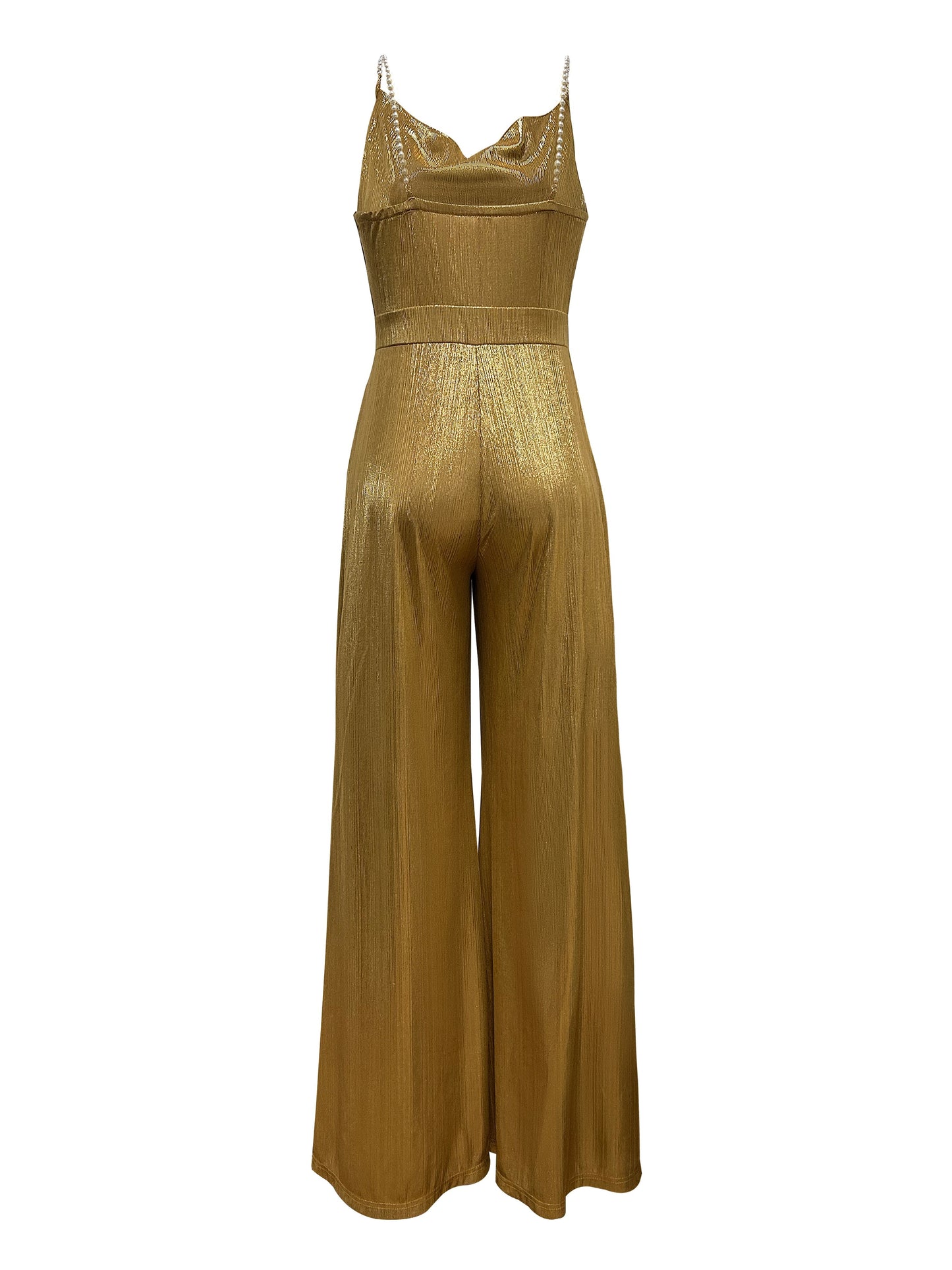 LLstyle Elegant Ruched Cami Jumpsuit