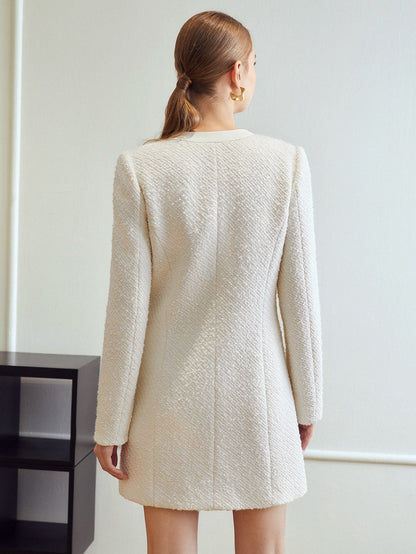 LLstyle Wool-Mix Tweed Dress