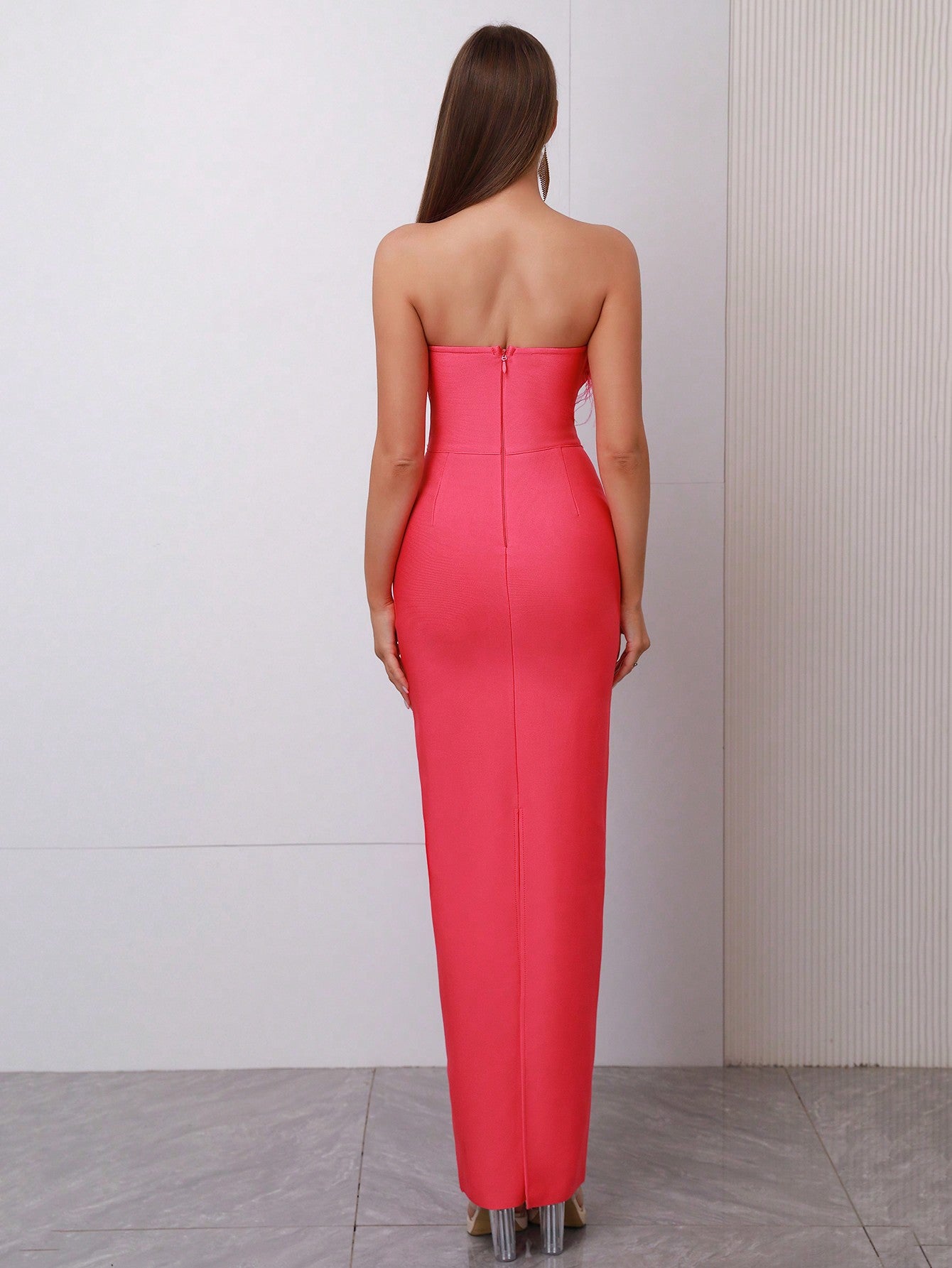 LLstyle Off-shoulder Backless Party Dress