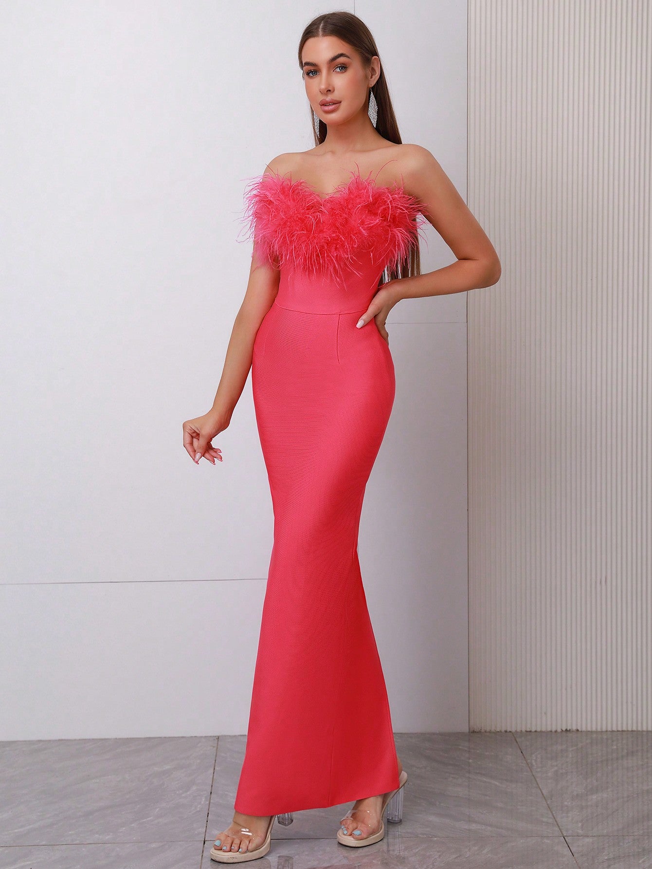 LLstyle Off-shoulder Backless Party Dress