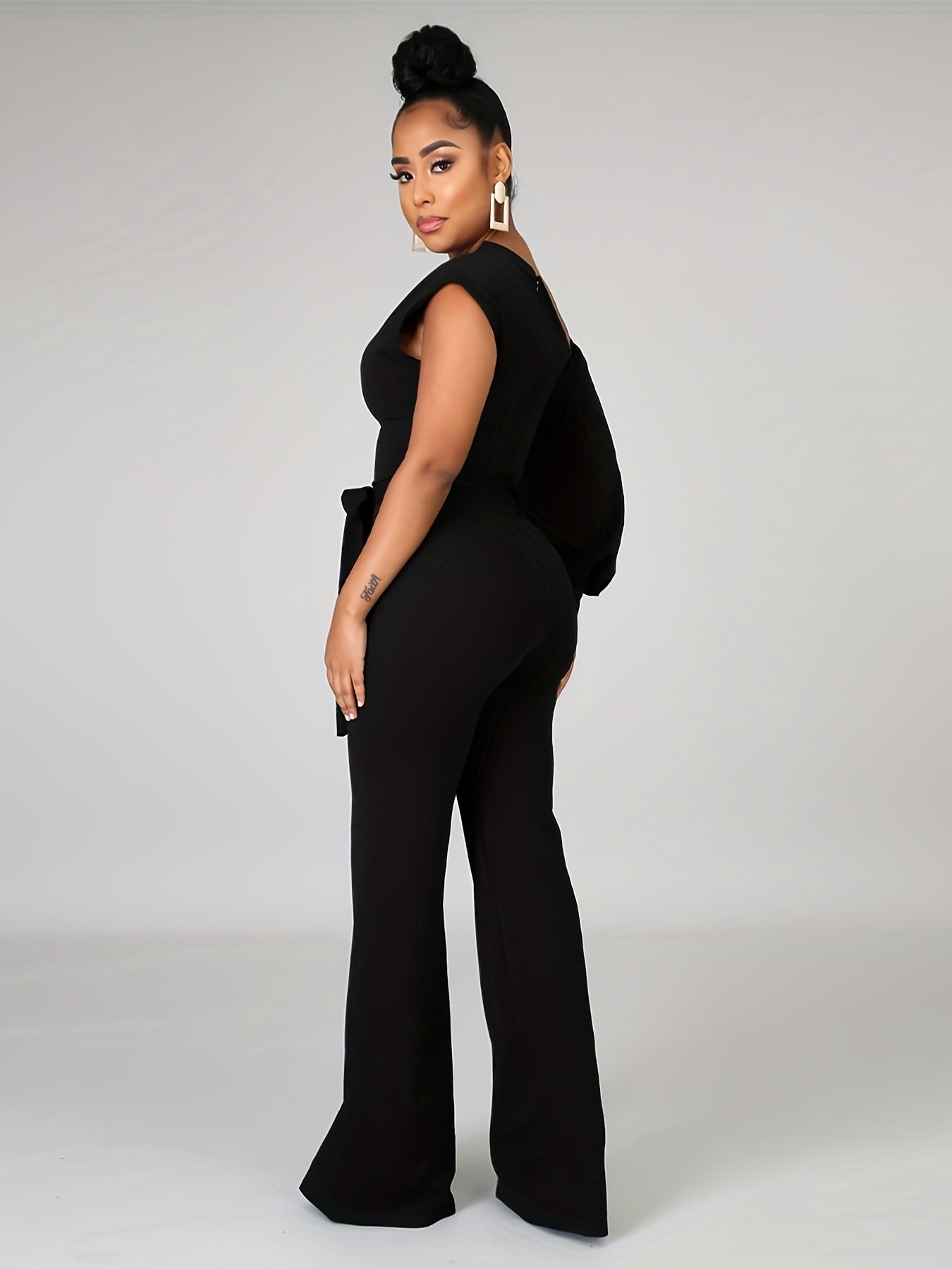 LLstyle One Shoulder Casual Jumpsuit